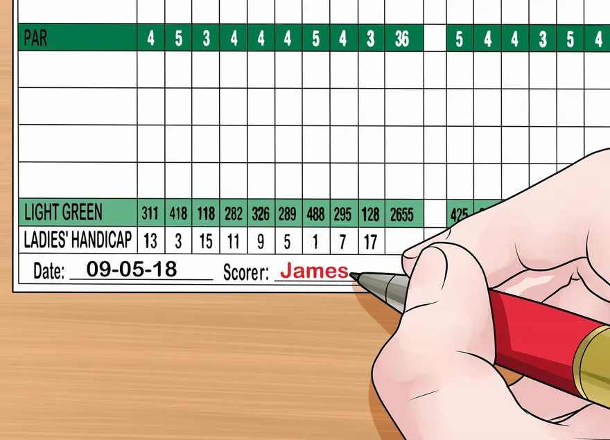 Qanday qilib Golf Scorecardni o'qish kerak