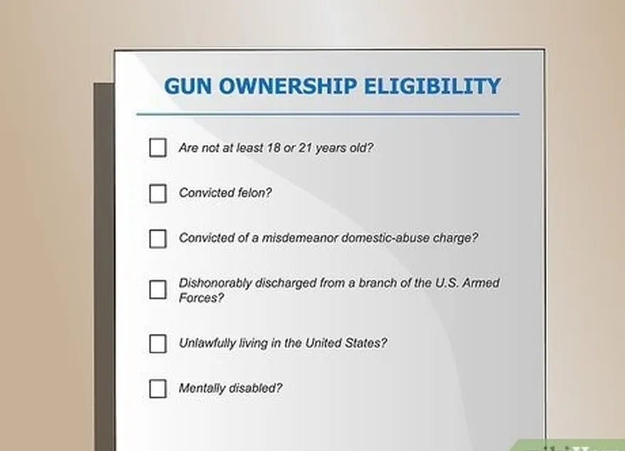 3-qadam siz yoki yo'qligini aniqlang're eligible to own a gun.