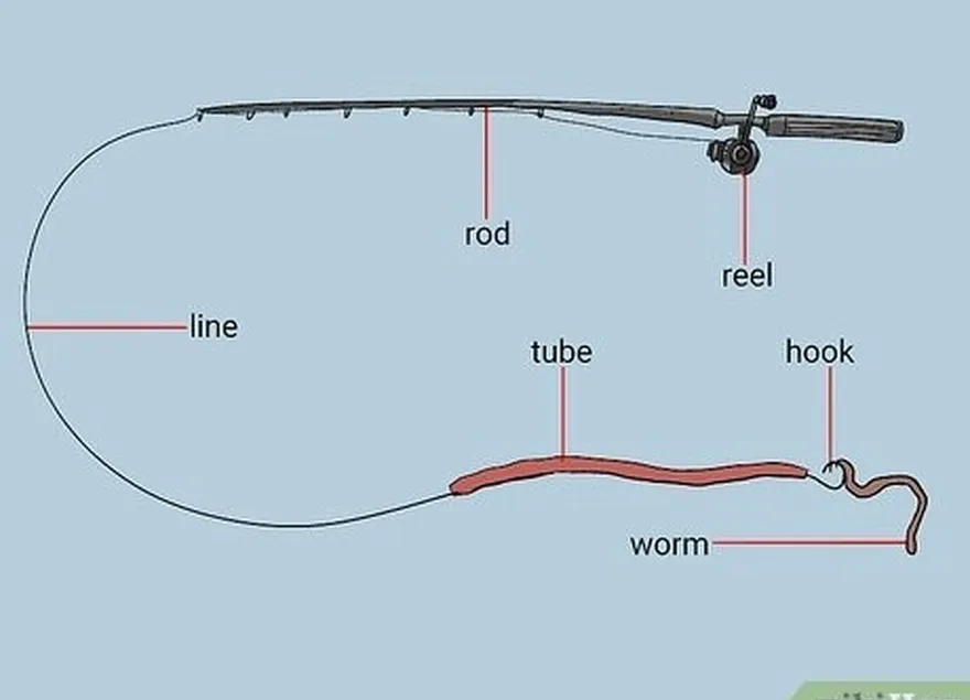 2-qadam naychani uchi's hook with a live sandworm or herring strip.