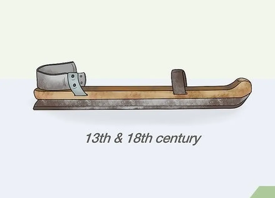 2-qadam 13-18-asrlar orasida metall pichoqli yog'och konkilarni joylashtiring.