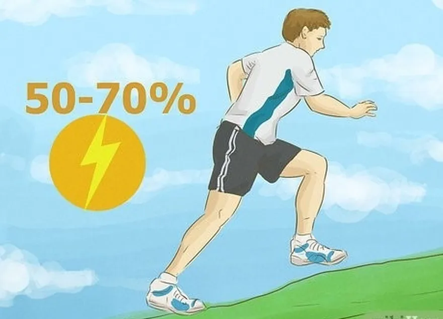 4-qadam 50-70% intensivlik oralig'ida birinchi sprintni ishga tushiring.