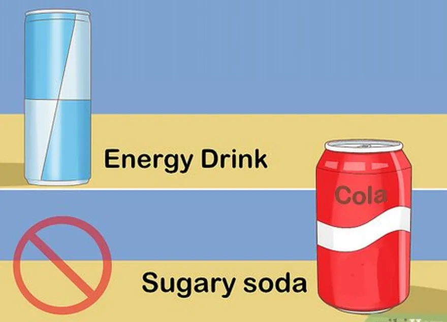 2-qadam sodia va energiya ichimliklarini kesib tashlang.