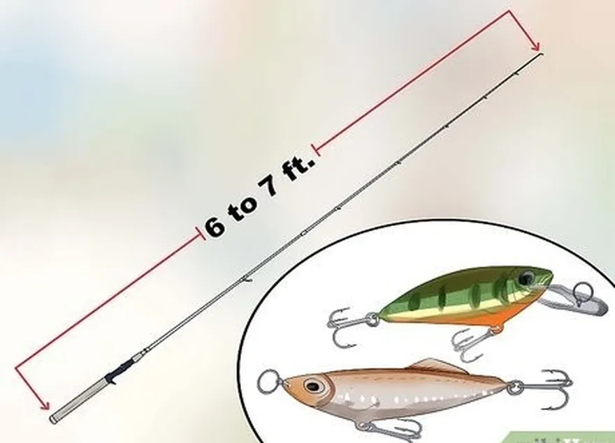 2-qadam - cankbaits va eng yuqori suvlar uchun nozik va engil novda ishlang.