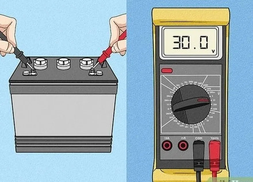 3-qadam batareyalaringizni tekshirish uchun voltmetr yoki ko'primetrdan foydalaning' voltage.