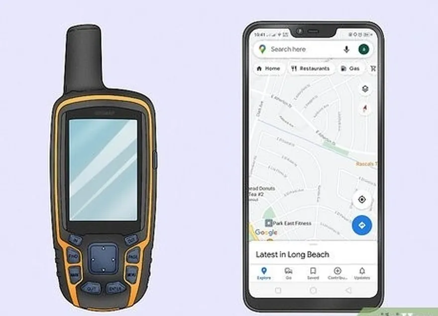 1-qadam gps qabul qilgichni (yoki android/iphone kabi smartfon yoki gpsli planshetlarni) sotib oling.