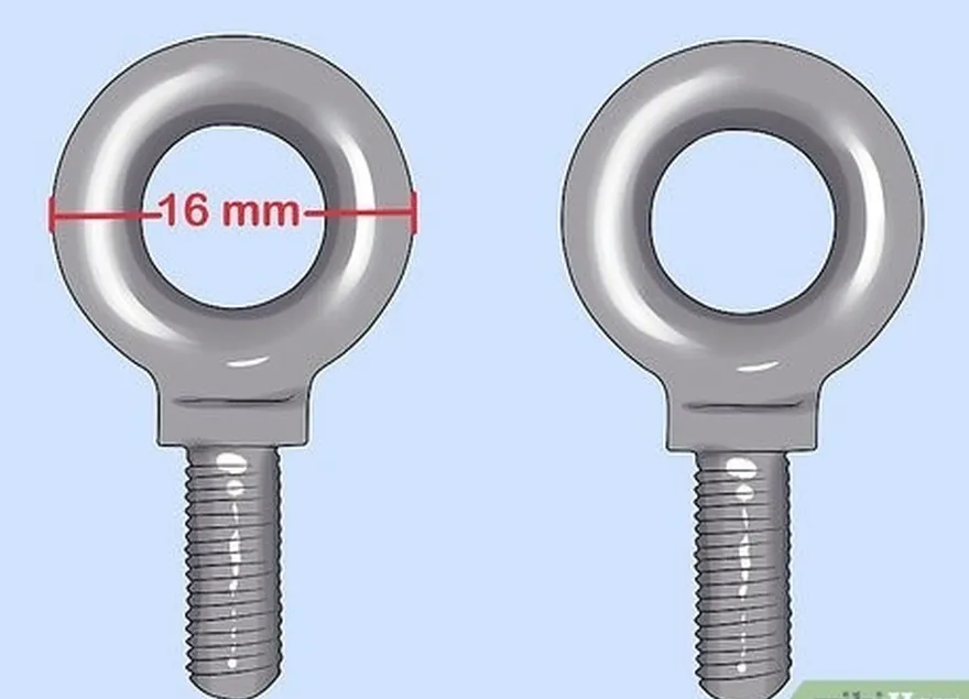 1-qadam diametri 5/8 dyuymli (16 mm) bo'lgan ko'z boltlarini toping.