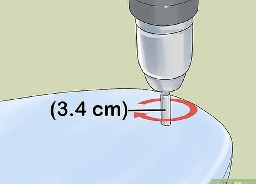 1-qadam 1,33 dyuymli (3.4 sm) diametrli durilli durilyatsiya qilingan plita uchun teshik burg'ulash.