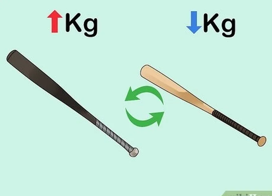 2-qadam har xil og'irlikdagi ko'rshapalaklarni almashtiring.