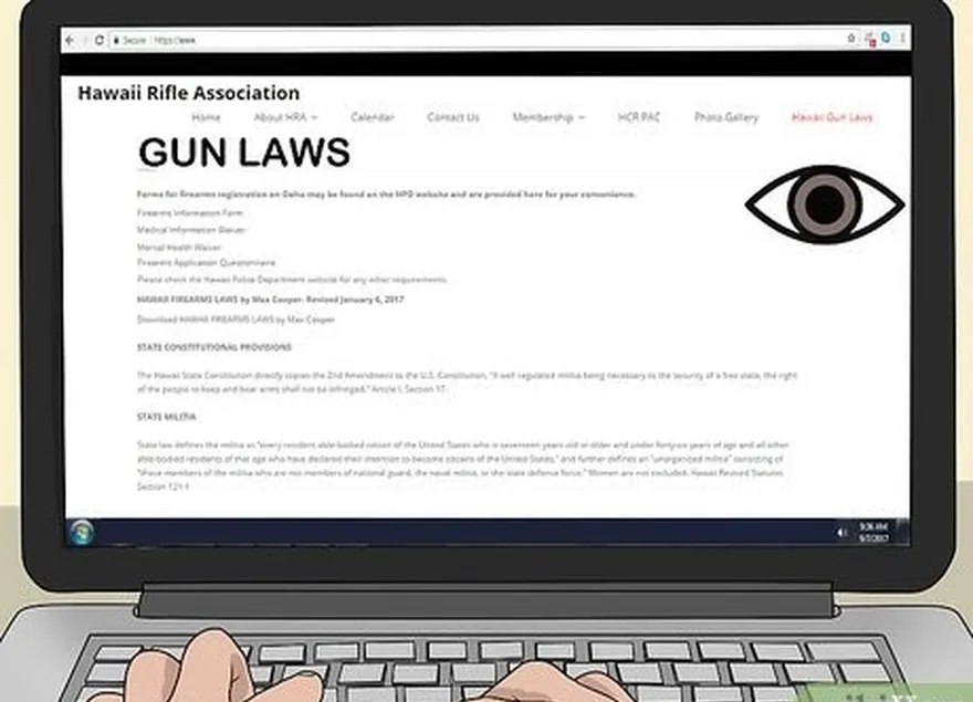 1-qadam shtatingizni ko'rib chiqing's gun laws online before purchasing a gun.