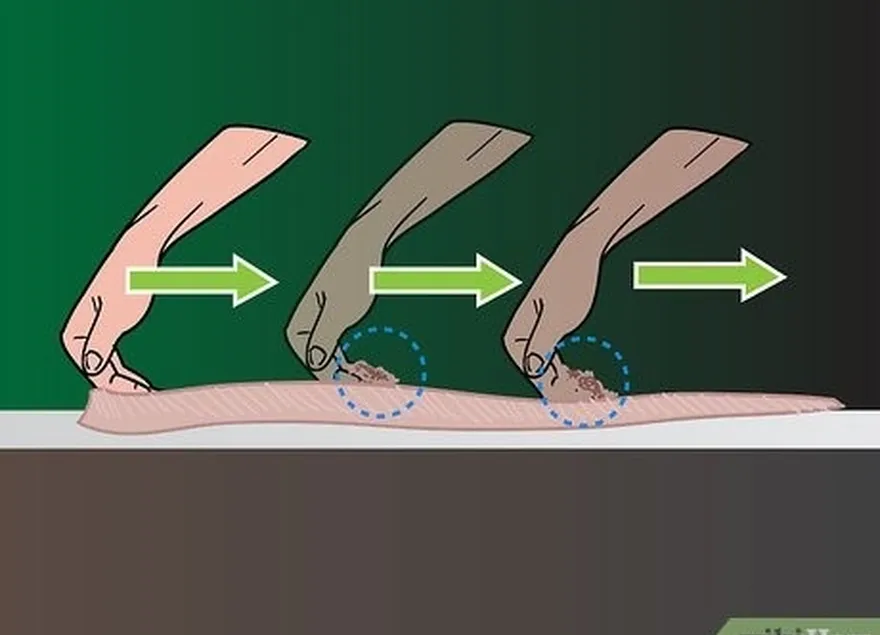 5-qadam, qo'l bilan terisera (innards) ni olib tashlang