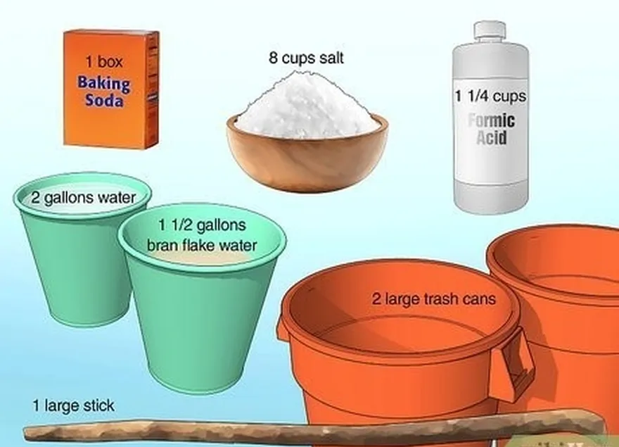 4-qadam sho'rlangan eritmani tayyorlash uchun ingredientlarni oling.