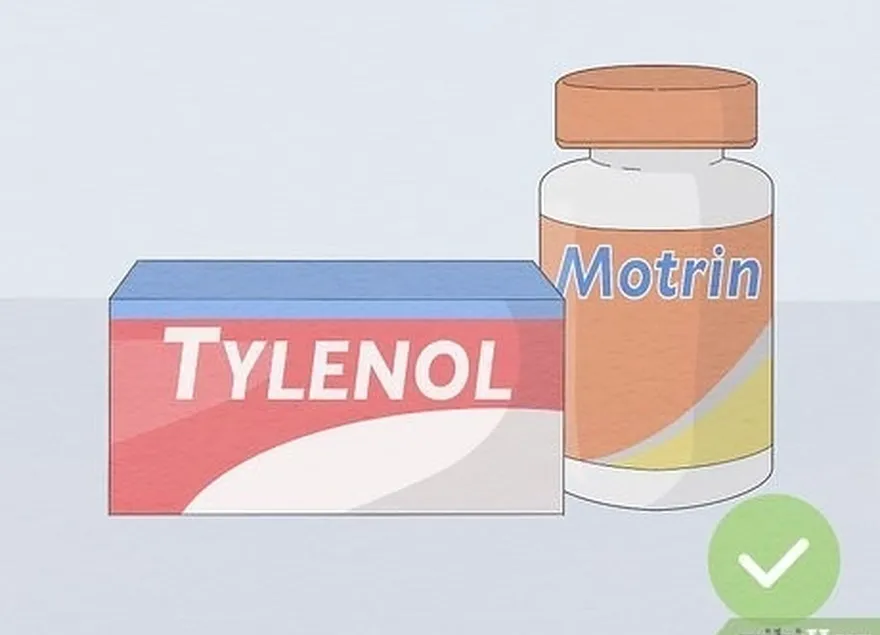 og'riqni yo'qotish uchun asetaminofen (tylenol) yoki ibuprofen (advil, motrin) ni sinab ko'ring.