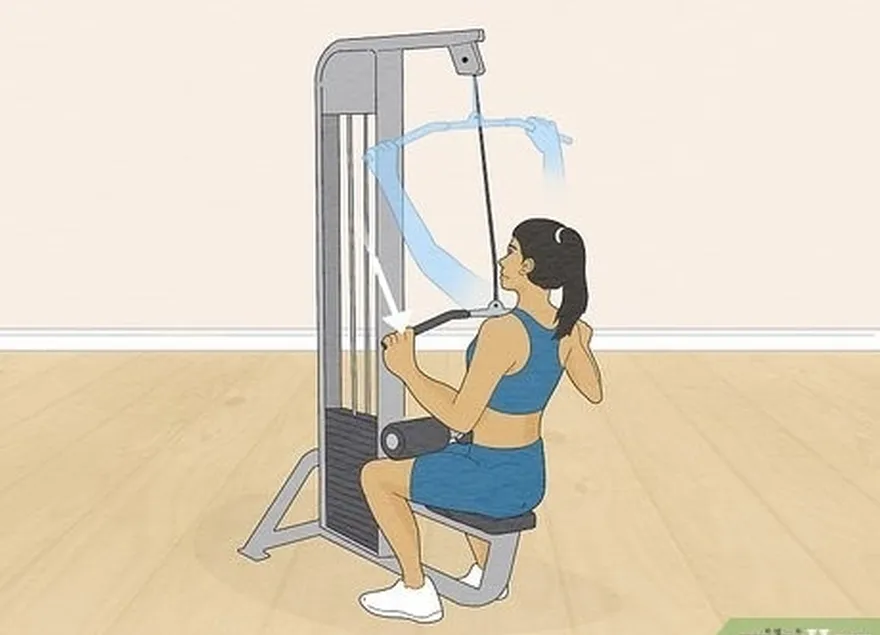 2-qadam lat pulldown mashinasi: