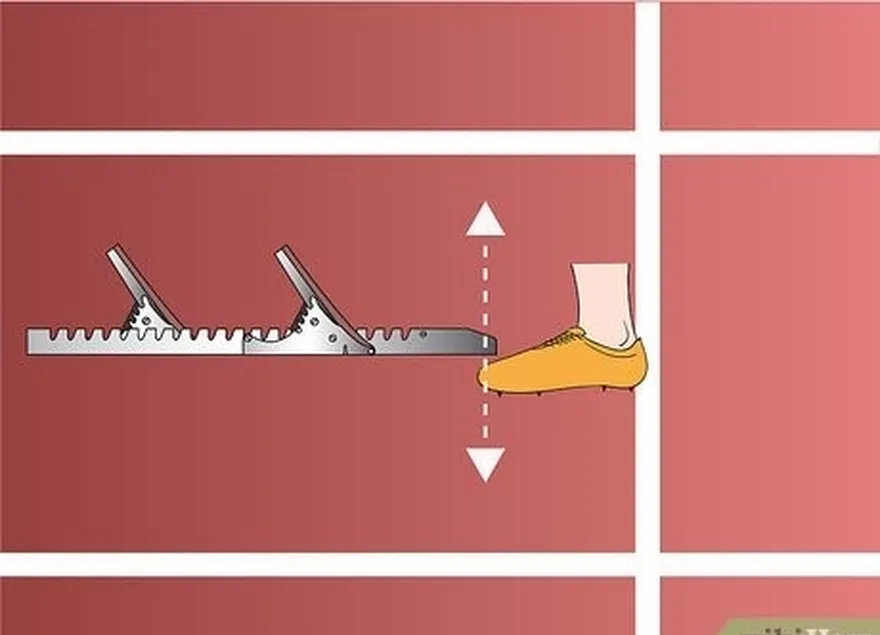 4-qadam, bloklarni o'roqchangizga mahkam bog'lang (asosiy tananing uchida tekis metall buyum).